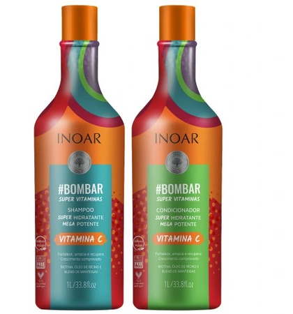 Sampon Inoar DUO Bombar 1000 ml + Balsam 1000 ml